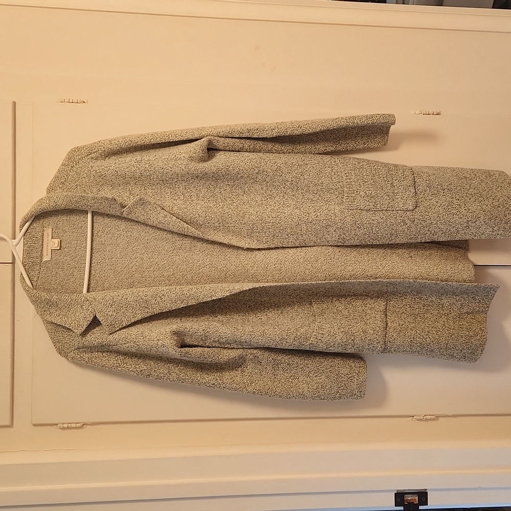 Long black and white Blazer cardigan